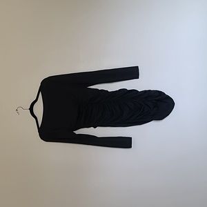 Women's black mini cocktail dress